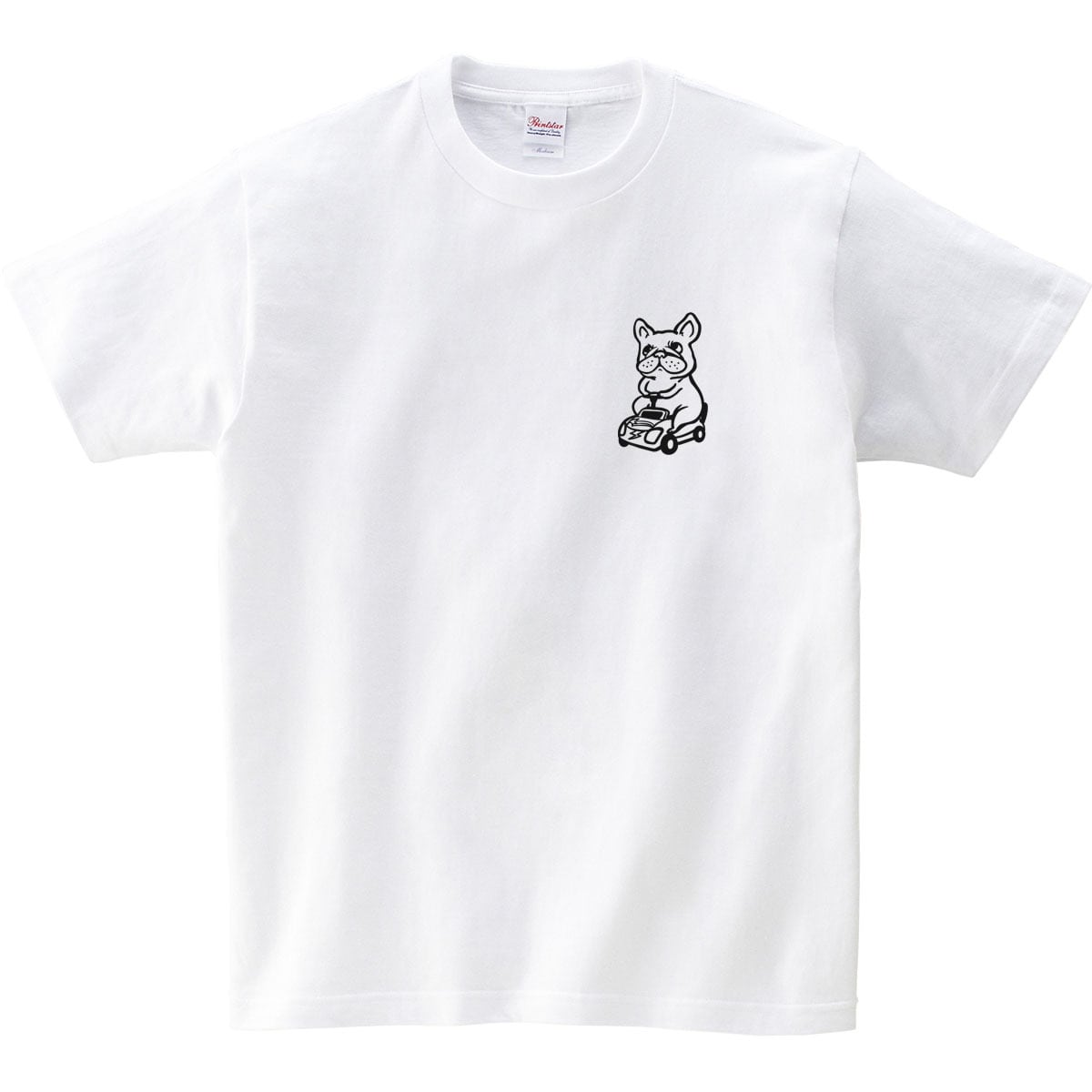 選べるデザイン ミニカーとワンコ Tシャツ dog89 犬 自動車 遊び パグ・フレンチブルドッグミニチュアダックス 好き 服 ゆるい イラスト