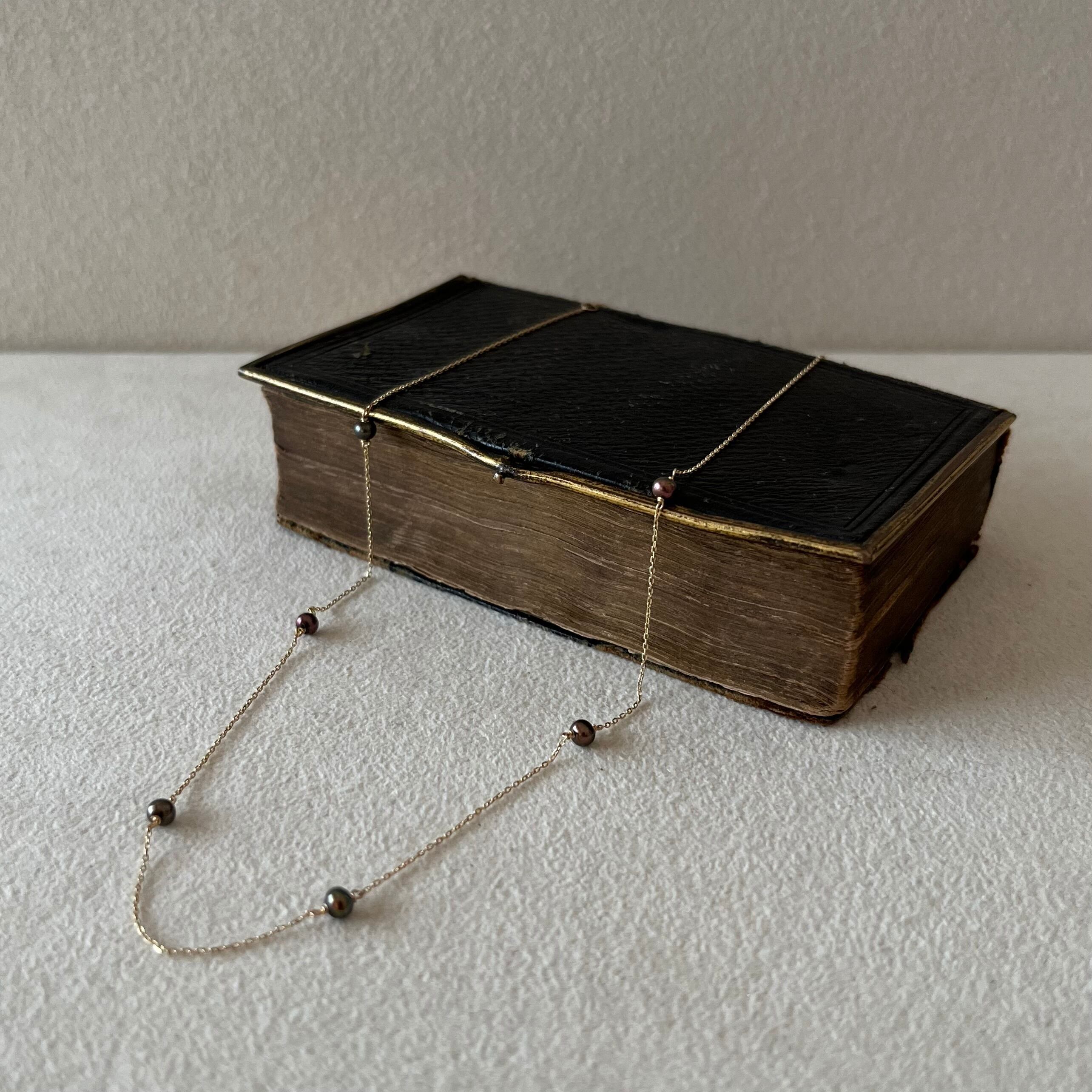 K10 パールのステーションネックレス