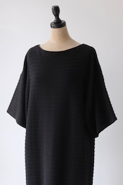 Vuokko ribbed jersey frilled hem dress