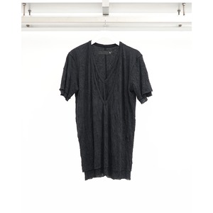[A.F ARTEFACT] (エーエフアーティファクト) ag-5015-1 Gauze Washer Layered V-Neck Tee
