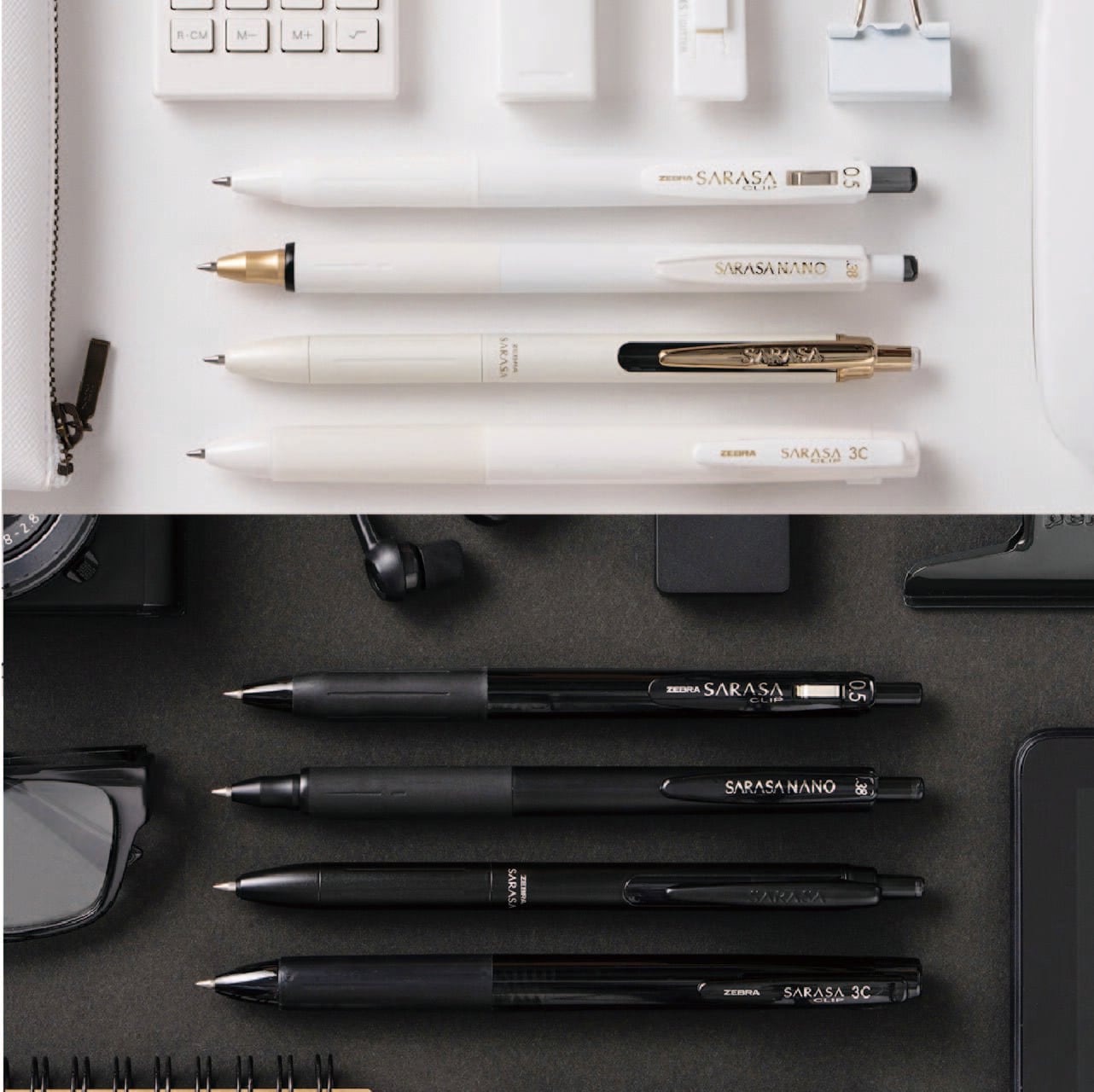 ゼブラ 限定 ジェルボールペン サラサ モノクロームシリーズセット