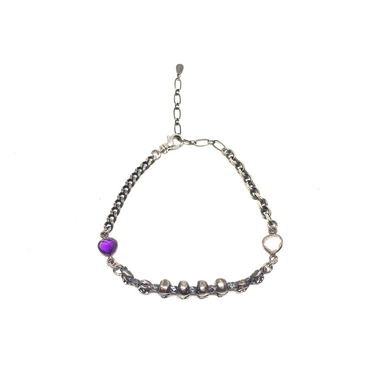 2022 2nd】gunda<ガンダ>SKULL CHAIN BRACELET [スカル チェーン