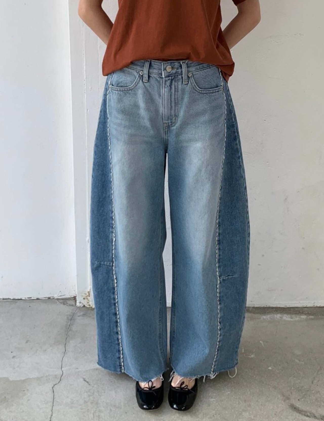 【26ss】Balloon Lace Denim Pants_onecolor