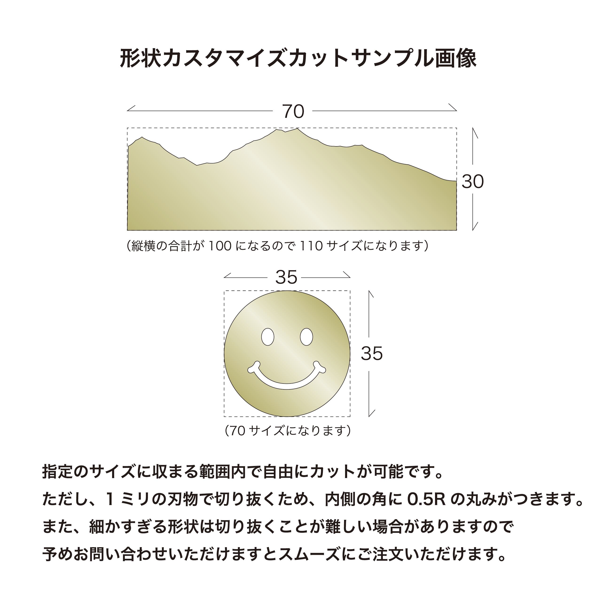 お好きな文字を刻印できるオーダーメイドの洋白プレート1㎜厚Mサイズ