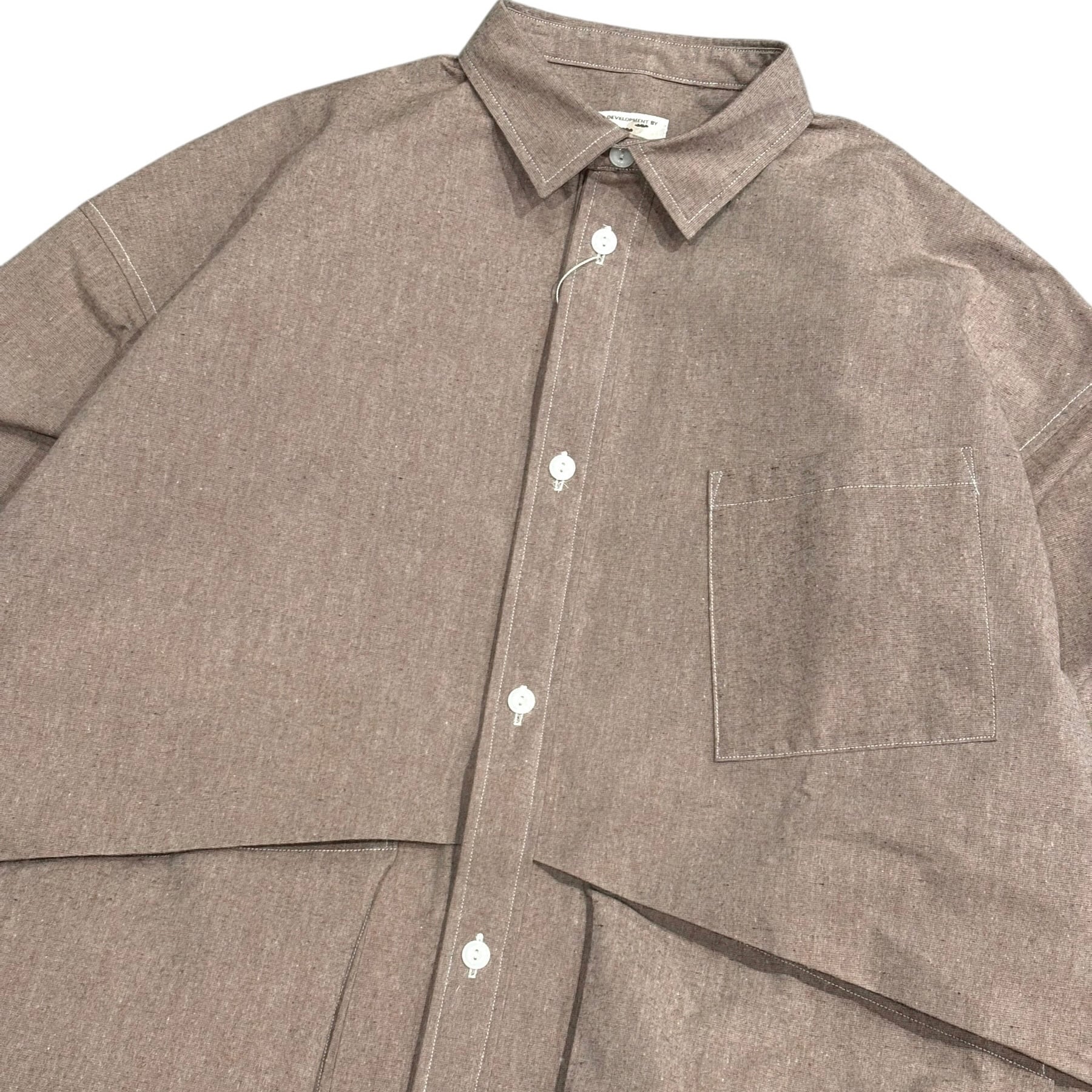 NOROLL HWR WOOL WEATHER SHIRT - BEIGE / ノーロール ウール ウェザー