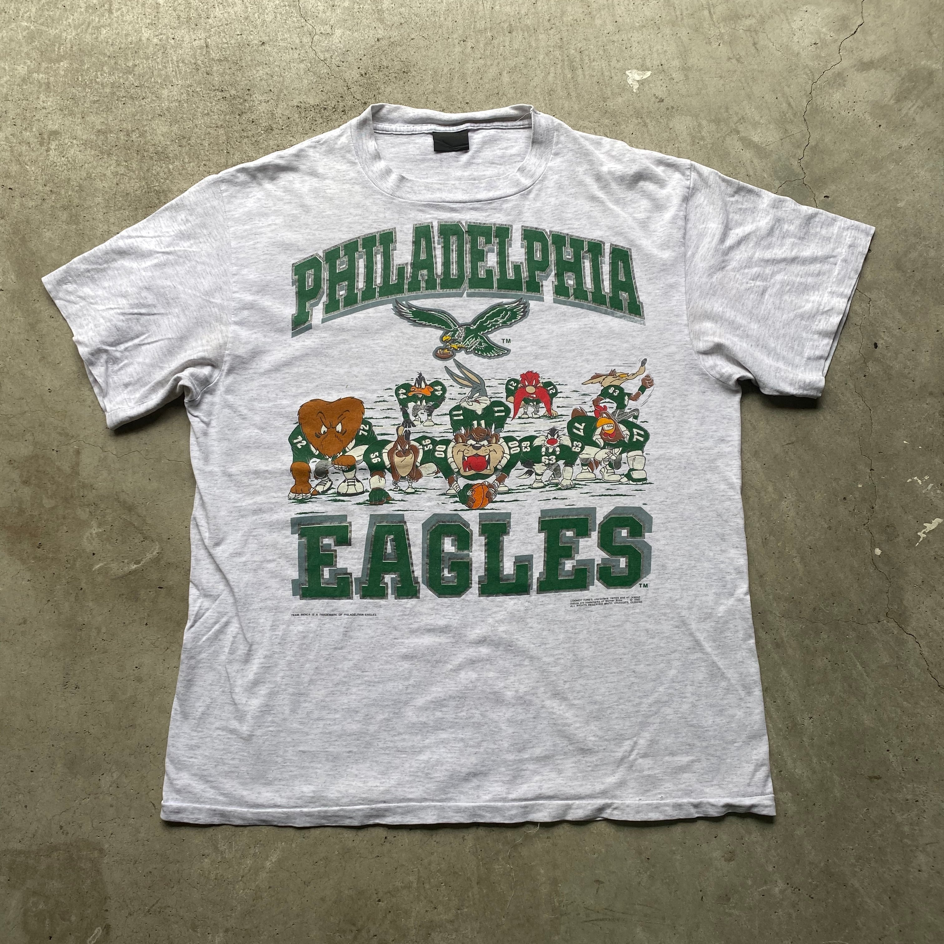 NFL フィラデルフィア・イーグルス 90s セーラム社製Tシャツ 90年代 LOONEY TUNES ルーニーテューンズ PHILADELPHIA EAGLES フィラ