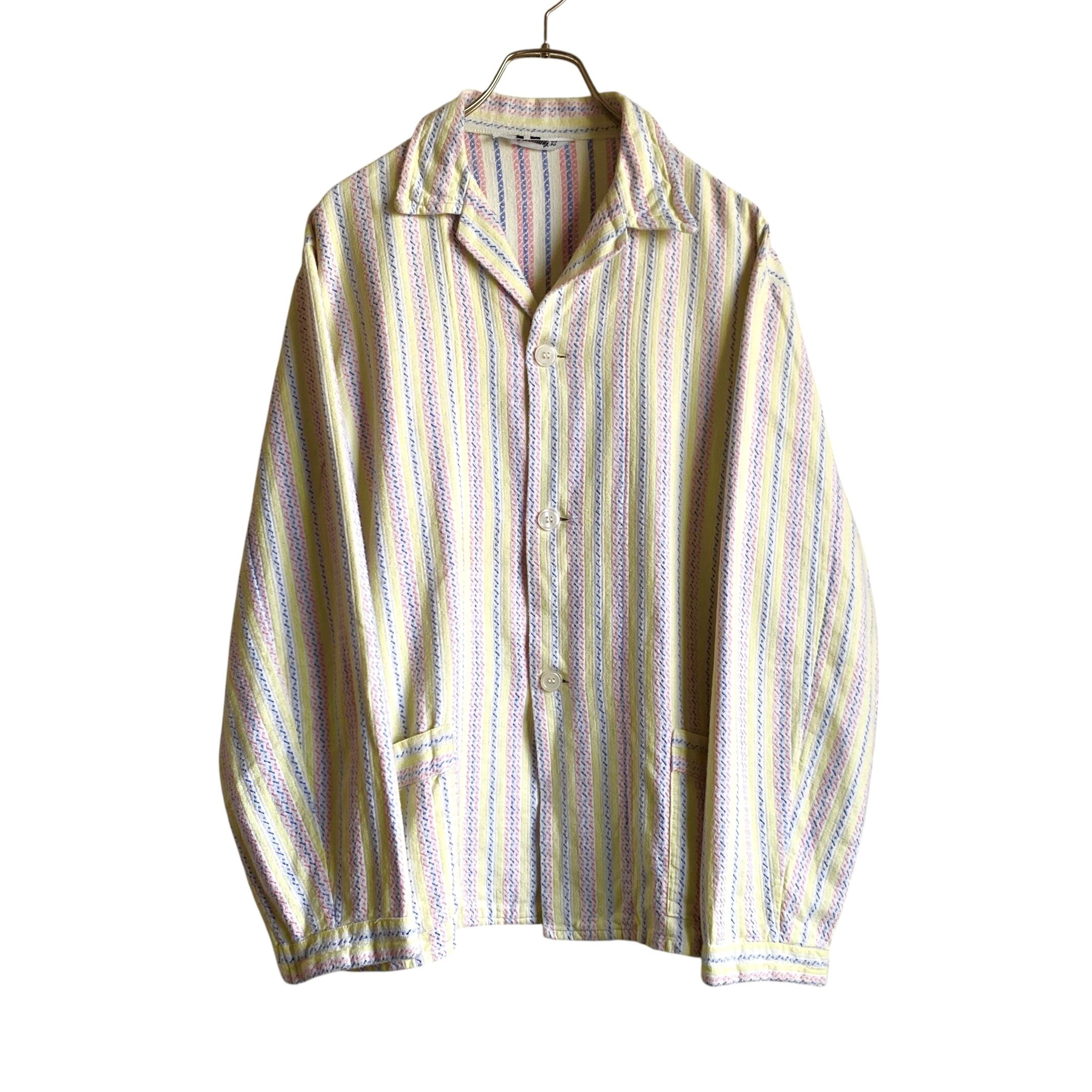 90s Perry Ellis ombre check rayon open collar shirt | CLOSE CLOTHES