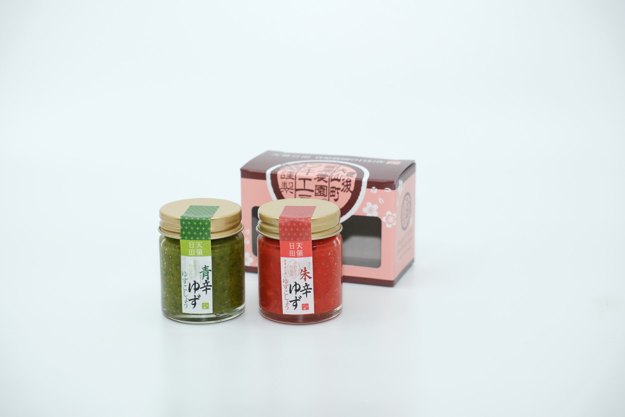 ゆずこしょう箱入2本入り（青・朱各50g入り） | 菅原農園 フキ工房