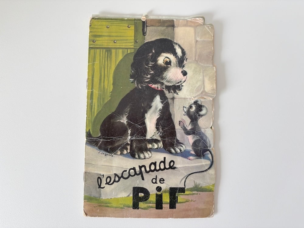 【フランス】古い犬の絵本 / L'escapade de PiF 「ピフの脱走」1967年