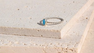 【小粒】Sleeping beauty turquoise ring 《silver925》【受注製作】