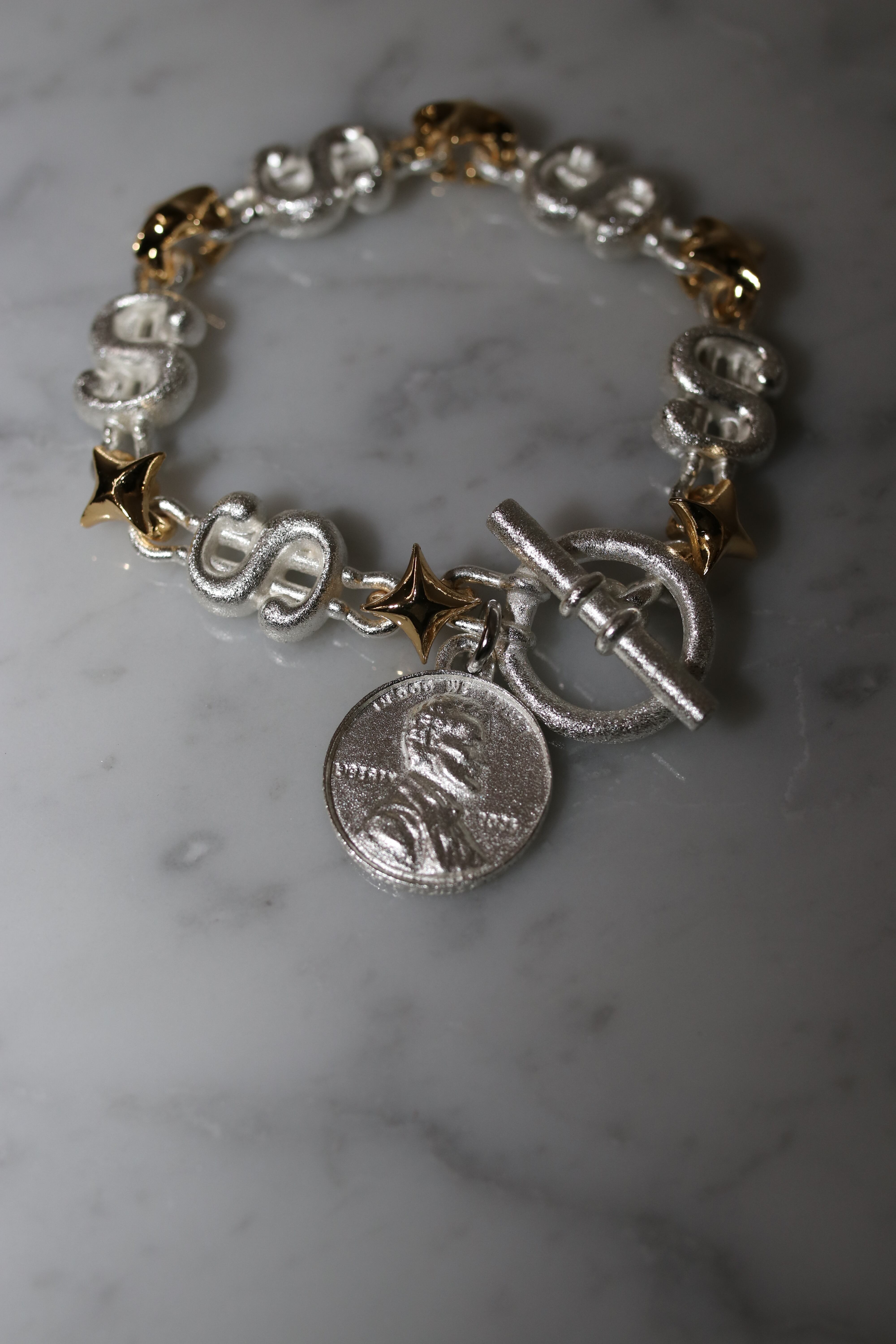 26SS】KOTA OKUDA BRACELET(DOLLAR-＄/ SILVER)(SILVER) KOMW-001-M