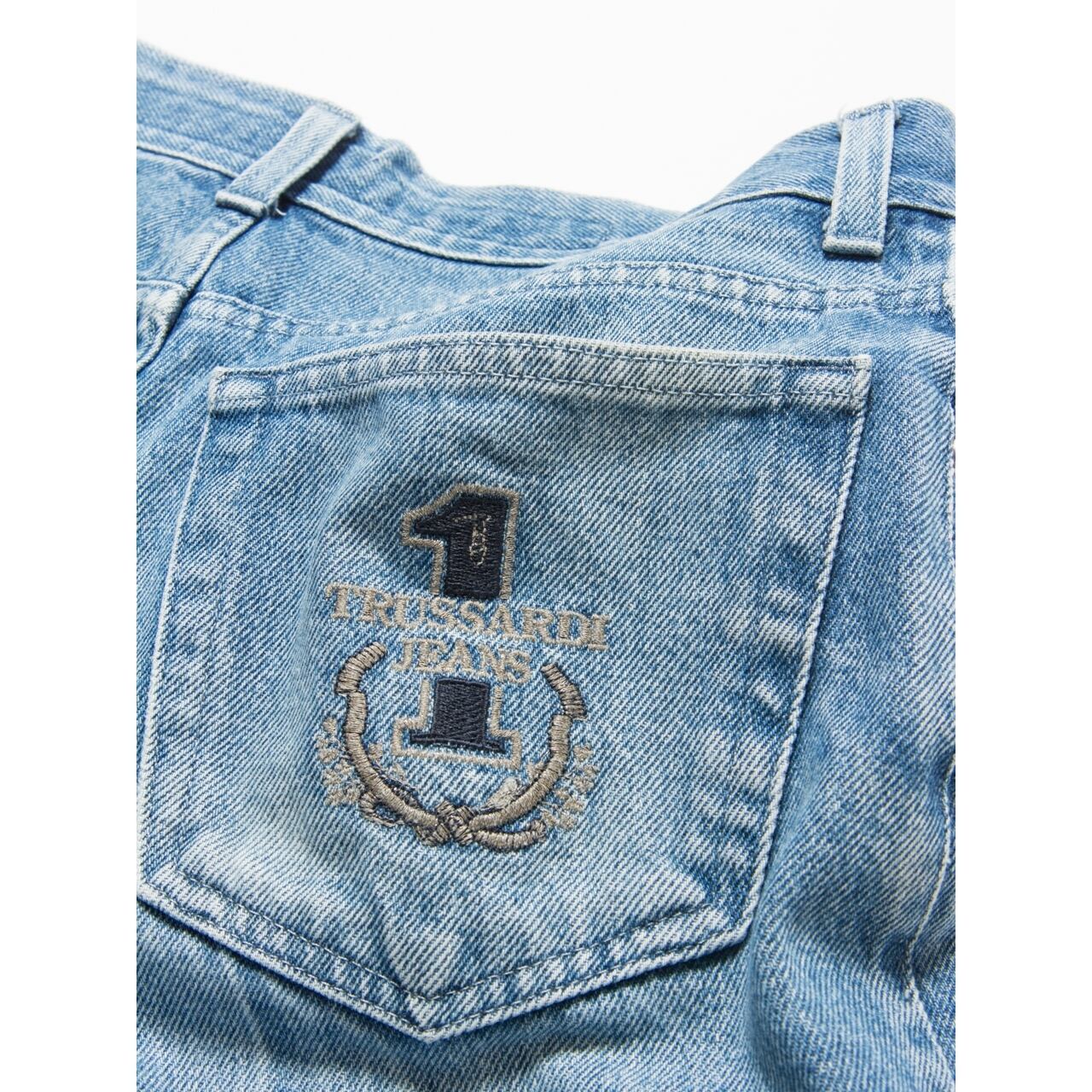 【TRUSSARDI JEANS】Made in Italy 90's wide denim W30（トラサルディ イタリア製ワイドデニム ジーンズ）2b