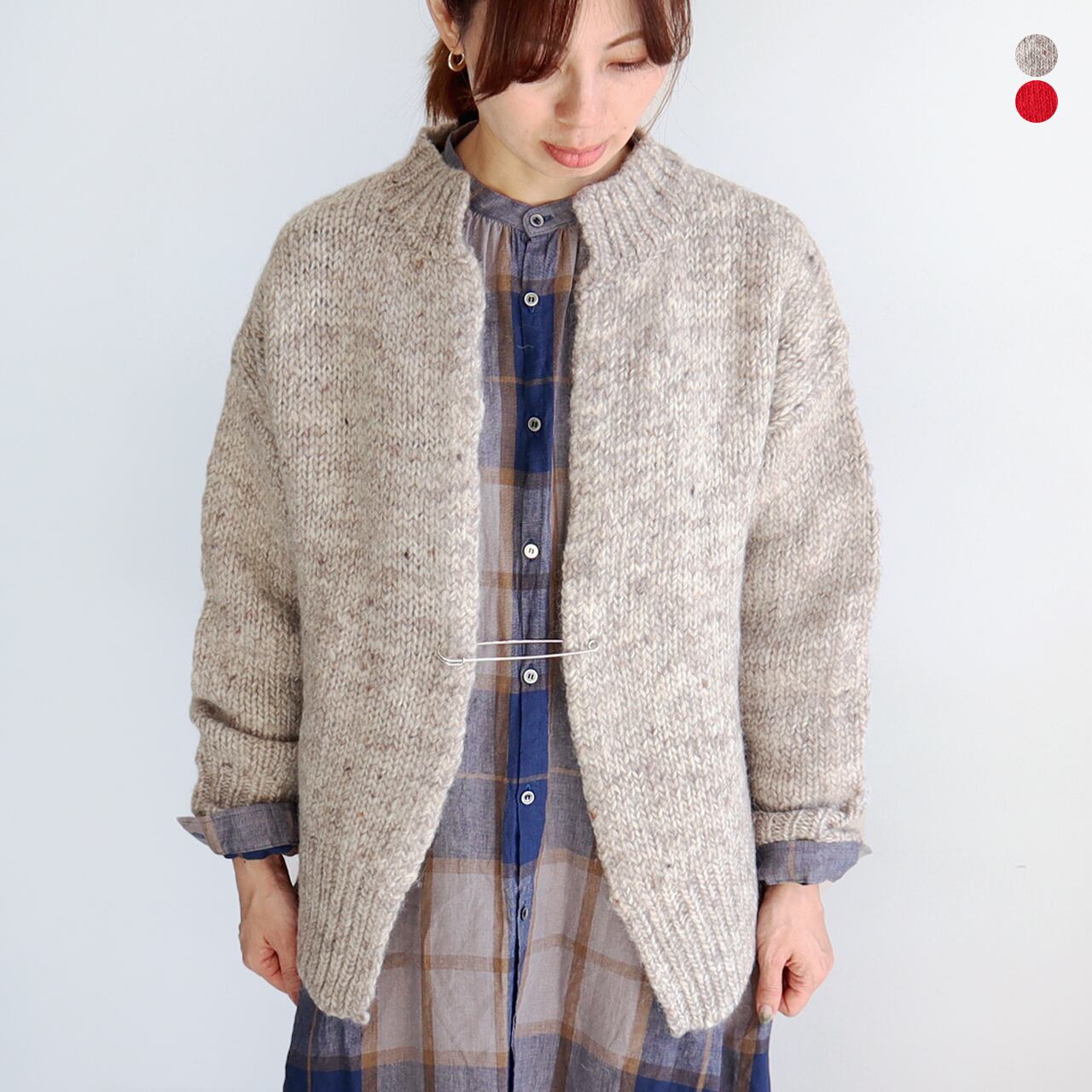 ICHI Antiquites * ブリティッシュウールイーグル カーディガン [700676] | galette-store(ガレットストア)  セレクトショップ｜ファッション通販 powered by BASE