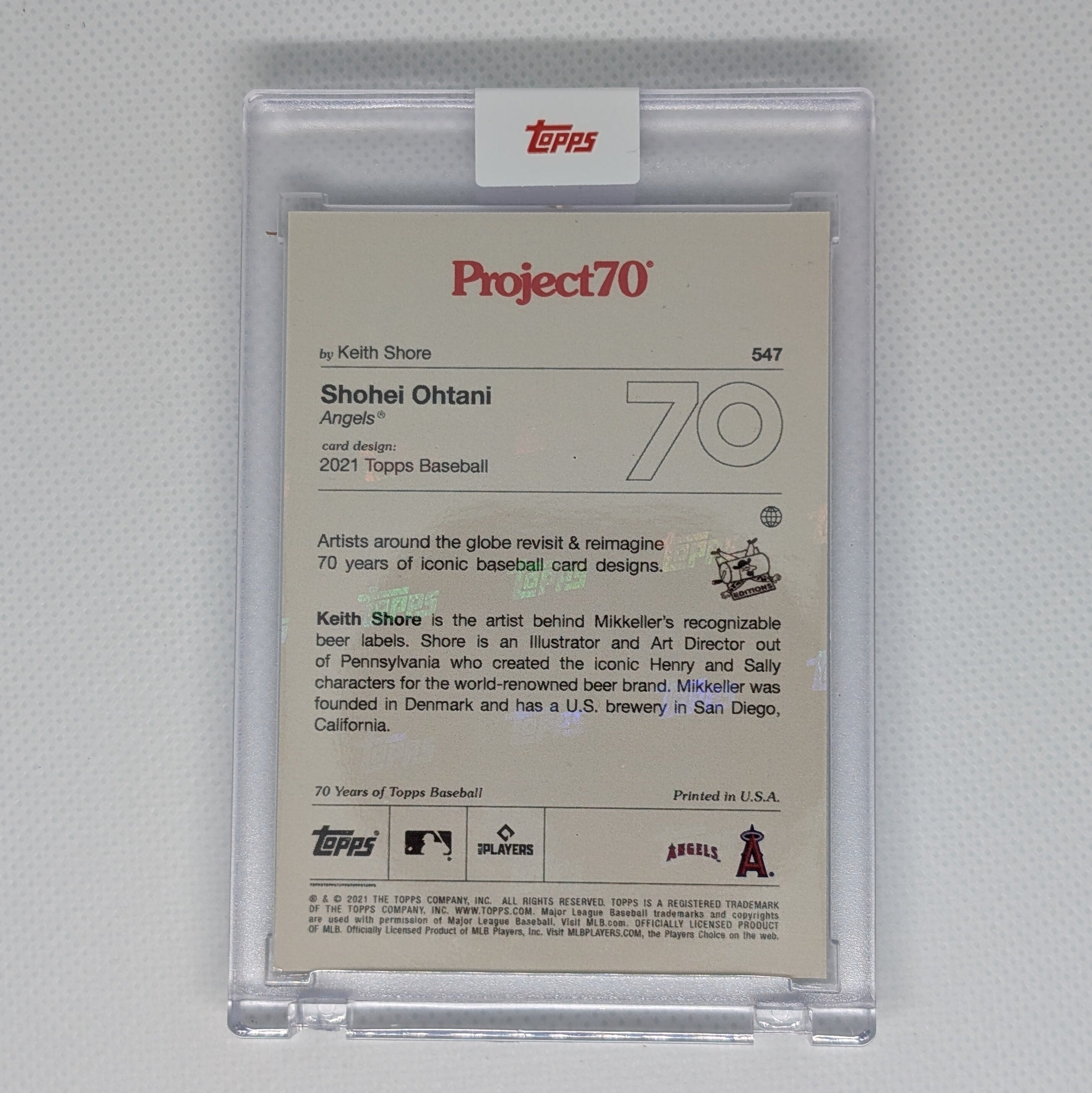 Topps Project70® Card 547 - Shohei Ohtani by Keith Shore | MAD TOYS