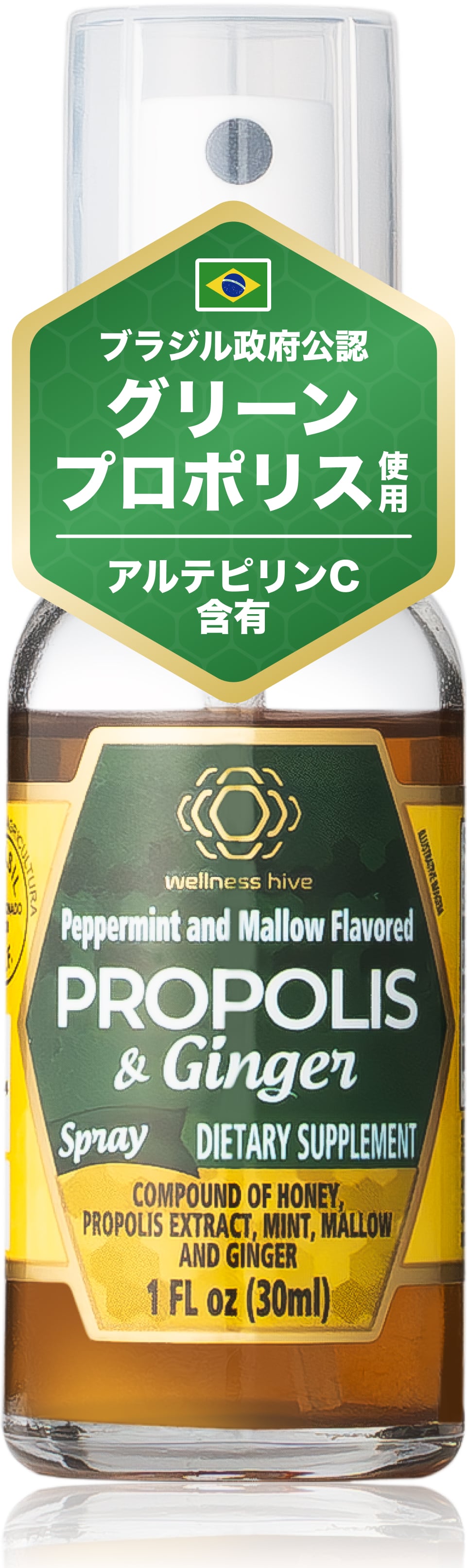 単品】プロポリスジンジャースプレー（30ml）アルテピリンC 高含有