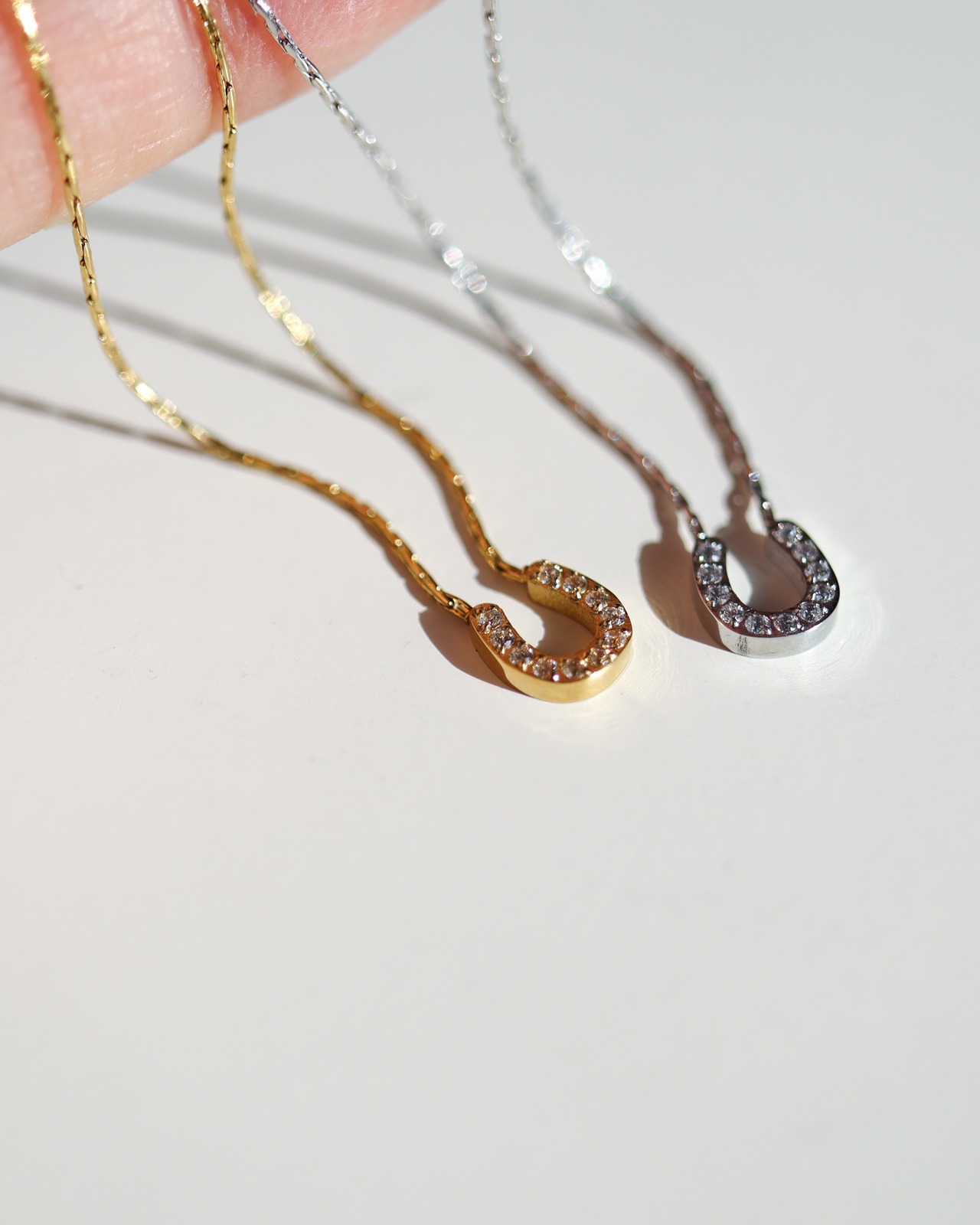 11/7(金)21時新作発売*stainless horseshoe necklace