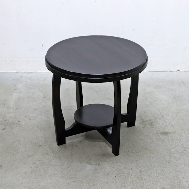 old maison オールドメゾン 無垢材 ラウンド サイドテーブル 花台 円型 円卓 RCT10097