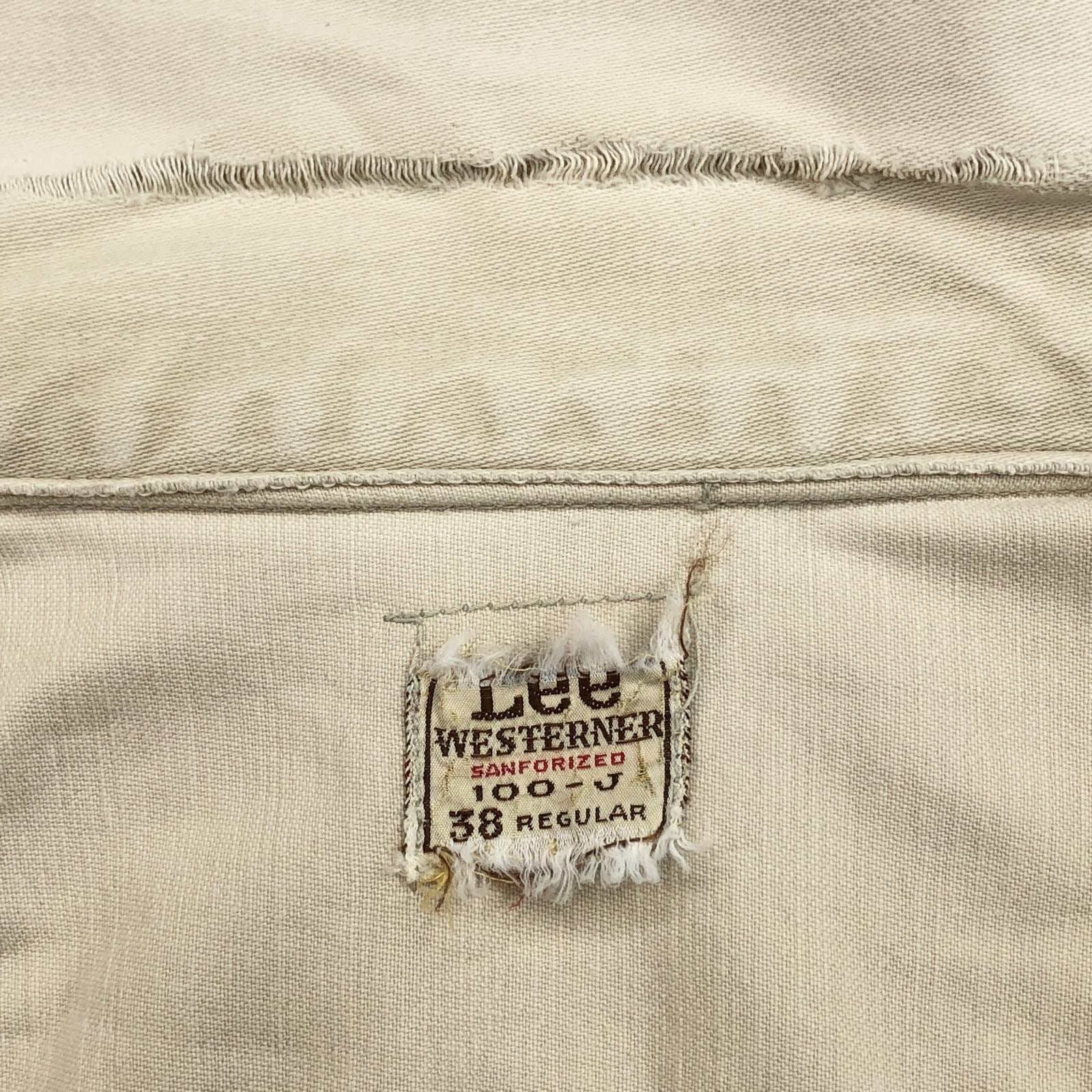 LEE リー 60年代 初期 USA製 100-J WESTERNER ウエスターナー ユニオン