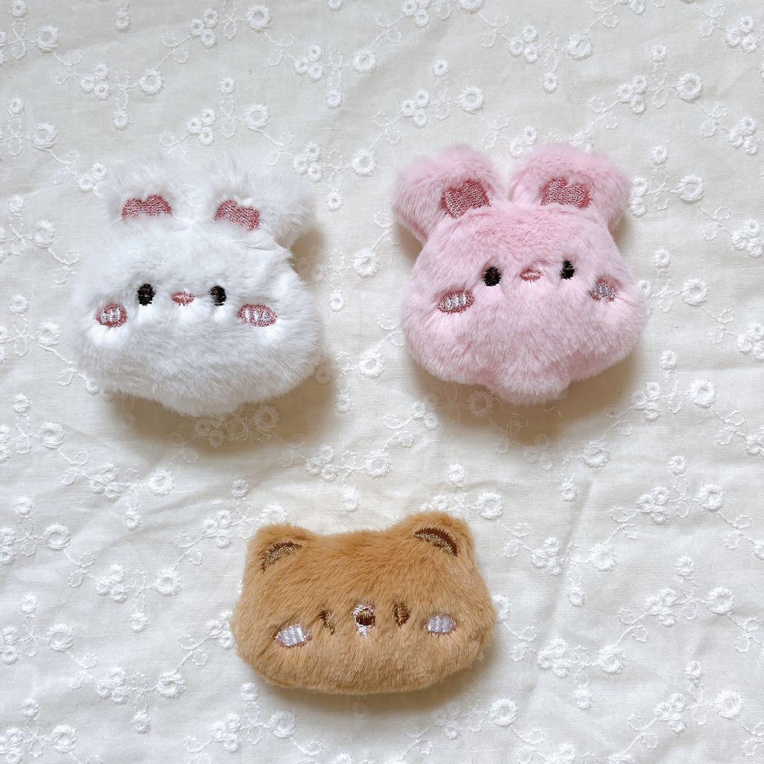 1つ100円】ハンドメイド資材 ぬいぐるみ パーツ くま うさぎ ヘア