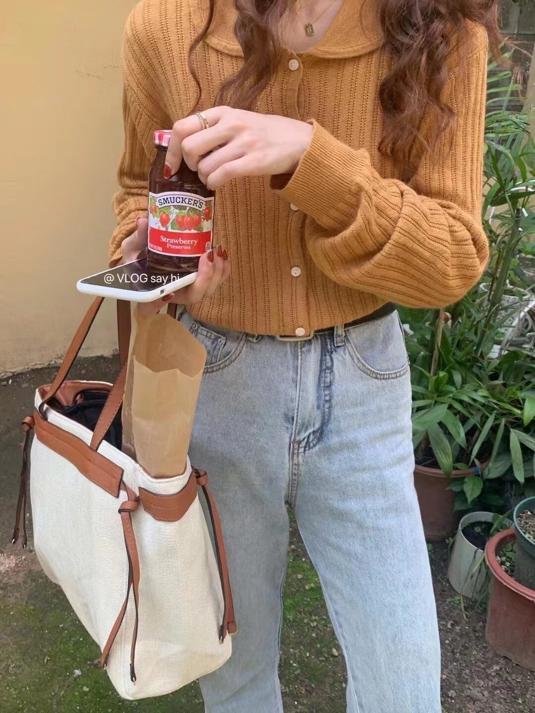 シアーシャツ風ニット　AJ2085-762