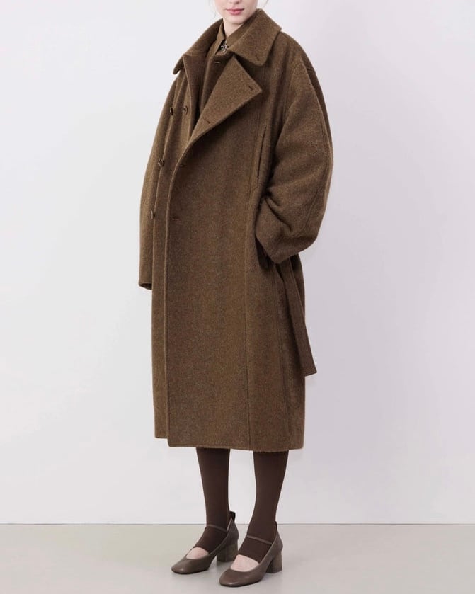 LEMAIRE / ASYMMETRICAL BATHROBE COAT -SOFT WOOL ALPACA- | LA LEMAIRE / ASYMMETRICAL BATHROBE COAT -SOFT WOOL ALPACA- | LA