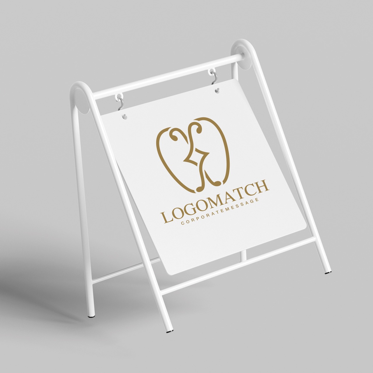 美しく輝く上品な歯のロゴ