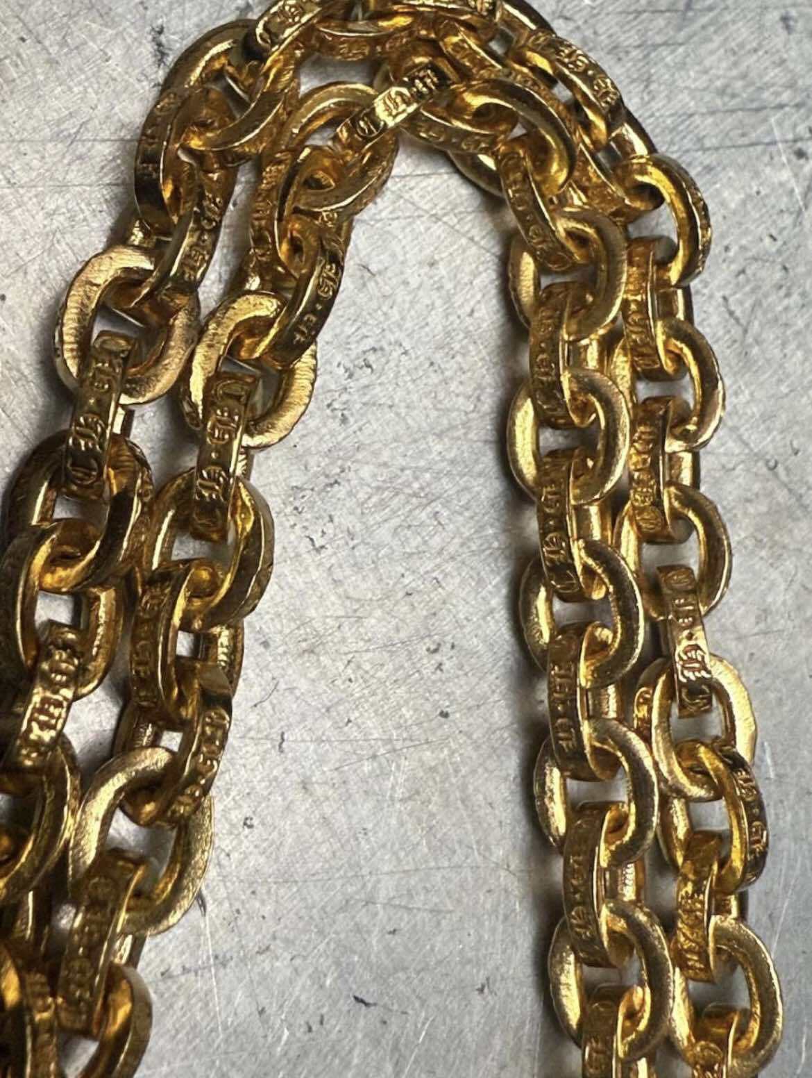 CHROME HEARTS クロムハーツ 22K レアモノ アンクレット 9インチ CHN