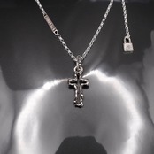 OPEN CROSS #1 with GODSIZE® I.D. TAG NECKLACE / オープンクロス#1ゴッドサイズ® I.D.タグネックレス