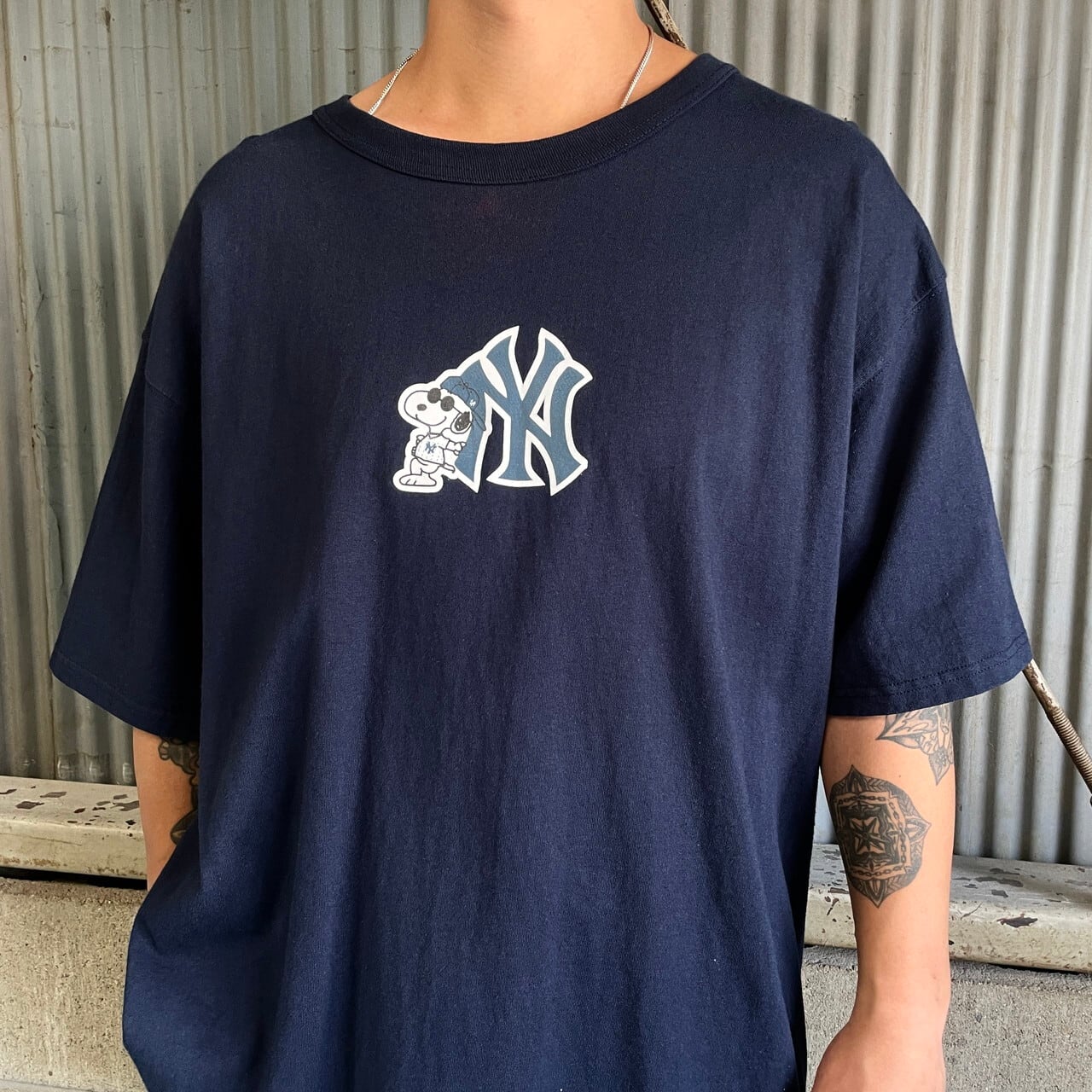 00年代 Champion チャンピオン スヌーピー ニューヨークヤンキース