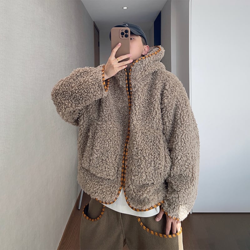 dannyandzeeフード付きモコモコアウター | mblueshop