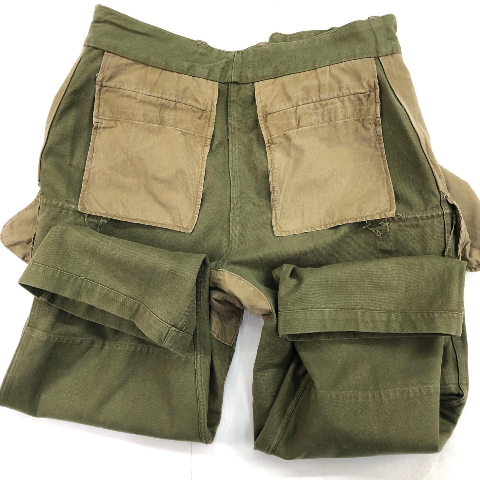 FRENCH ARMY フランス軍 50年代 M-47 カーゴパンツ 前期型 中期 2つ