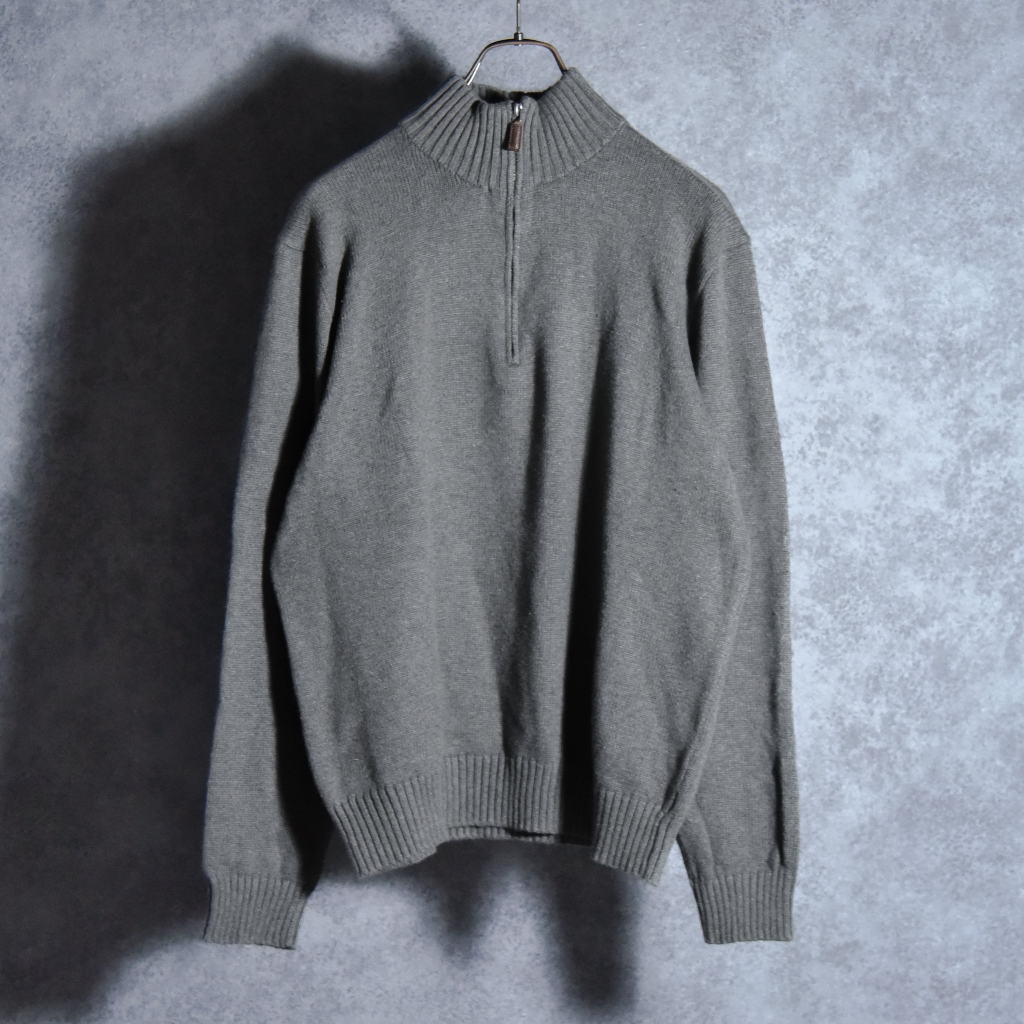 90s Ralph Lauren Half Zip Cotton Knit Sweater ラルフローレン