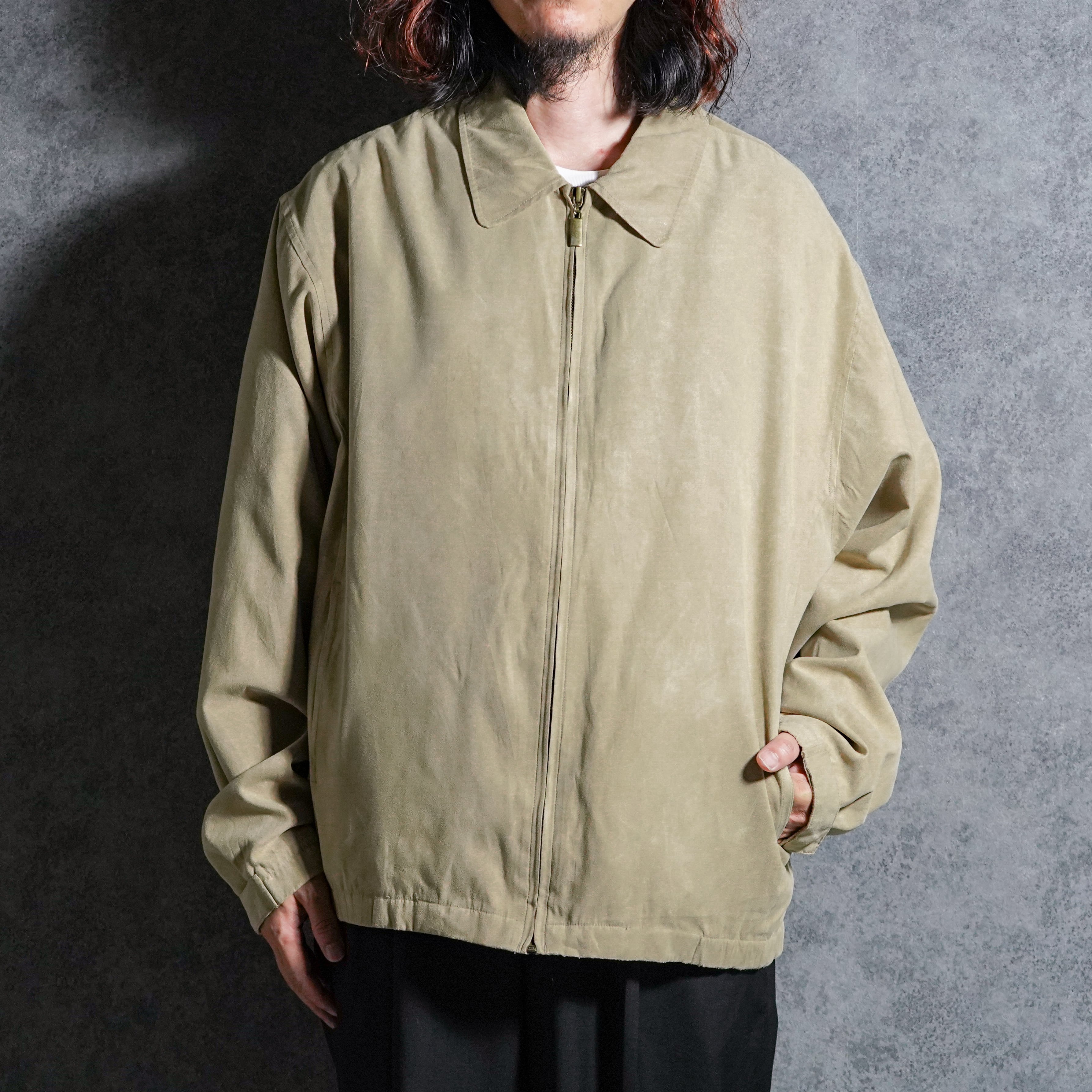 90s Italian Suede Leather Jacket VERA PELLE Dark Brown スエード
