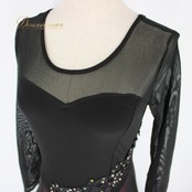 社交ダンス 衣装 スタンダード ドレス ワンピース レッスンウェア パーティドレス ブラック系 ピンク系 黒 ICHIOKU イチオク レース ラインストーン 社交ダンスドレス フォーマルドレス おしゃれ ドレスアップ 大人かわいい ステージ衣装 伸縮素材 カラフルカラーバイカラー 華やか ラインストーン装飾 エレガント スカート長め レディースファッション パーティー服 かわいいデザイン