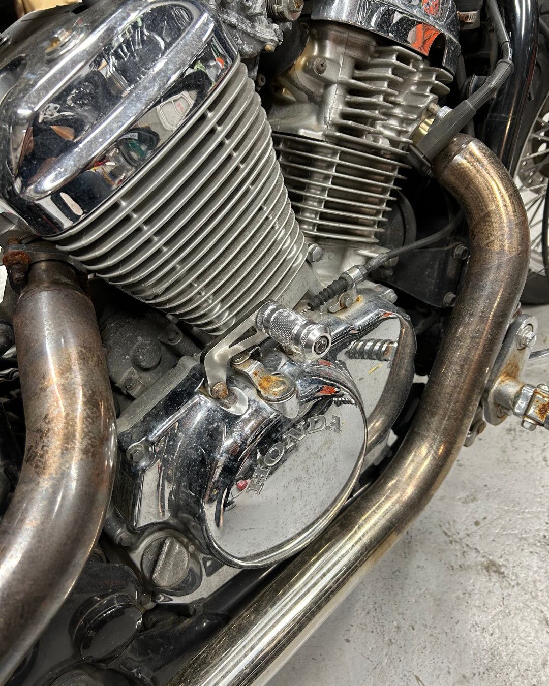 受注販売】かんたんアニキステップ - Steed400用（艶消しブラック