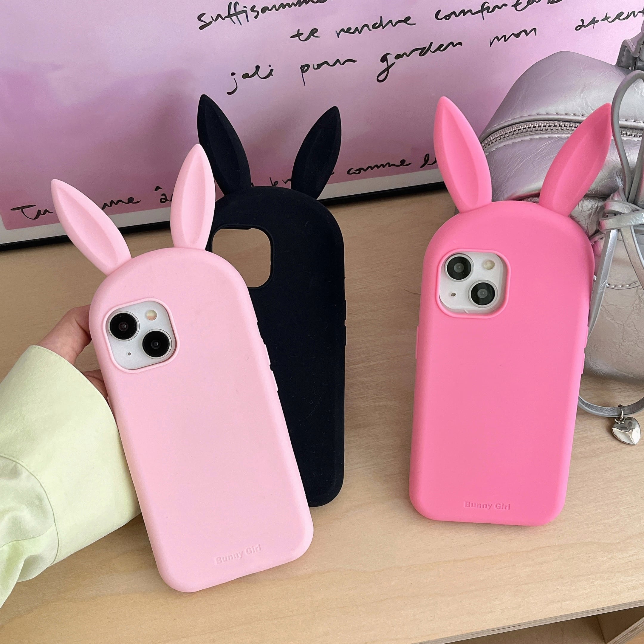 ウサミミ iPhone 17 16 15 14 13 ケース シリコン 可愛い うさぎ