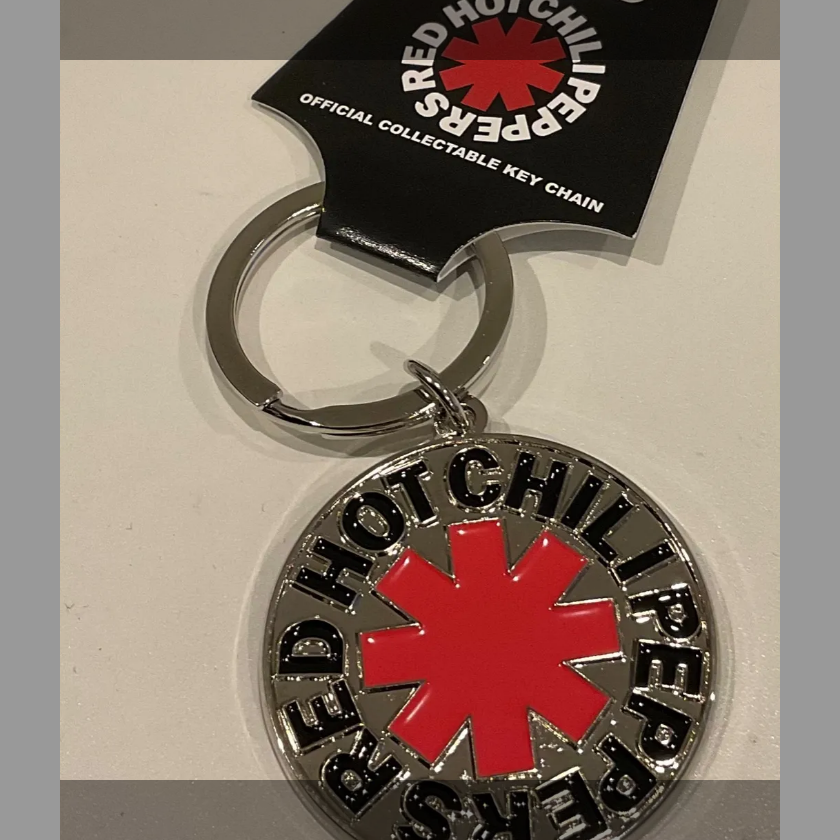 RED HOT CHILI PEPPERS KEYCHAIN: ASTERISK LOGO SILVER | ロックT