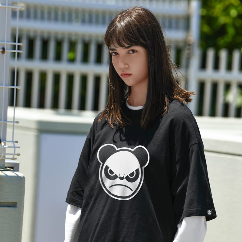 SALE 【HIPANDA ハイパンダ】 男女兼用 フロッキー プリント Tシャツ