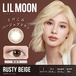 【度あり】リルムーン ワンマンス(LILMOON 1MONTH)《RUSTY BEIGE》ラスティベージュ[1枚入り]