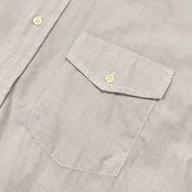 J.PRESS ジェイプレス ストライプ 長袖 ドレスシャツ 42-84 /ポケット付き/グレー系/メンズ
