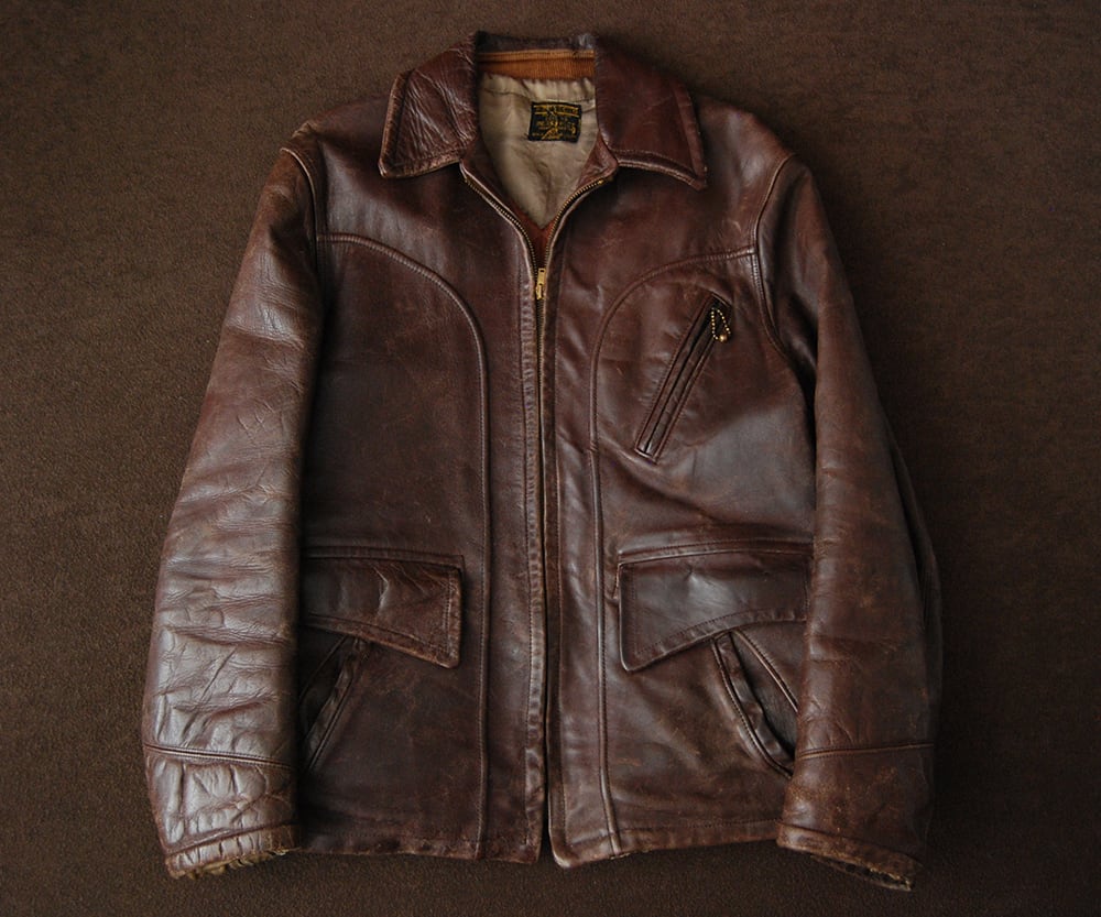 40s PERFECTO HORSEHIDE CARCOAT | SECOND TIME GLORY | ヴィンテージ 