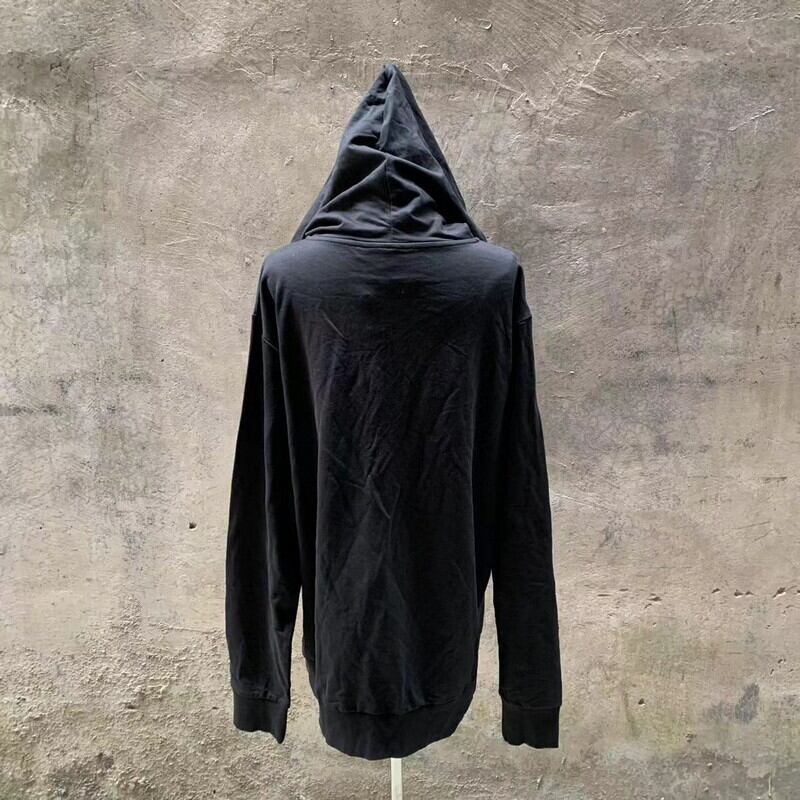 黒いフード付きパーカー パーカー ハイネック メンズ 厚手 フード付き 大きめ 刺繍 長袖