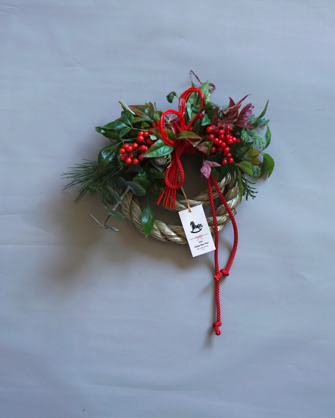 南天のしめ飾りG