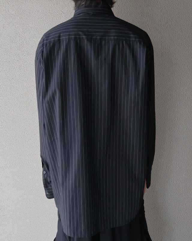 Oversized pinstripe shirt