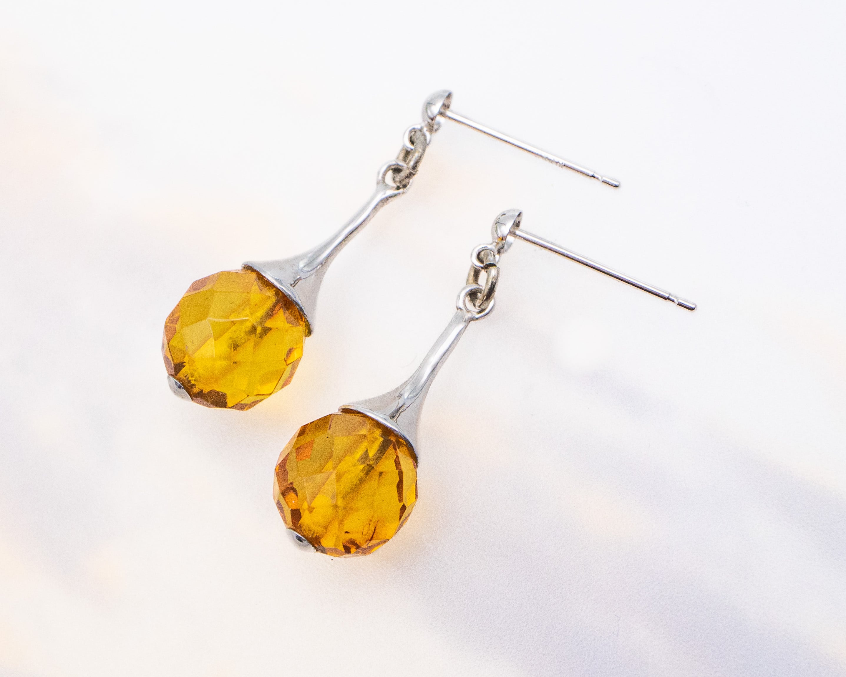 silver》琥珀 ピアス C-10 | Cypres d'or