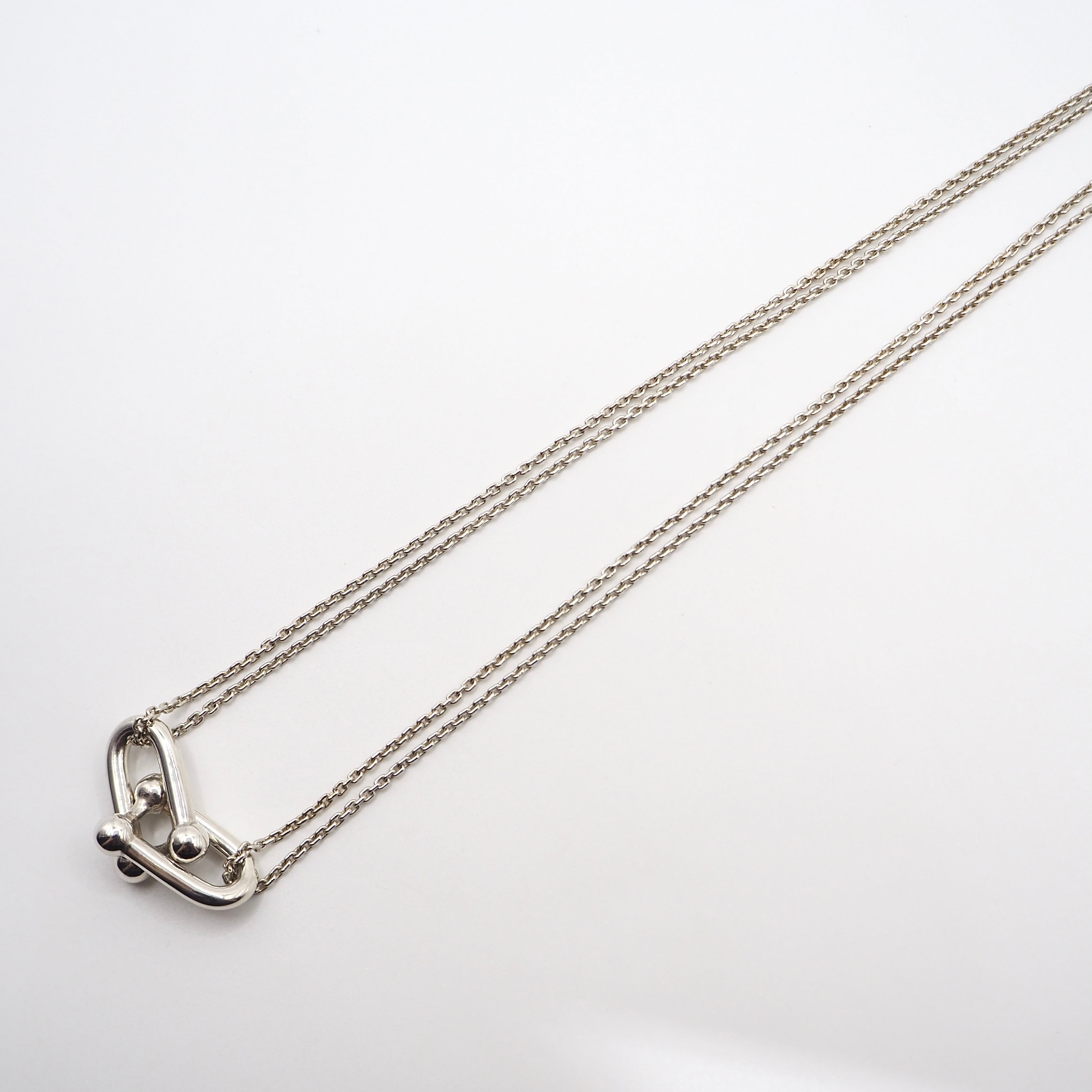 Tiffany&Co. ハードウェアダブルリンク ネックレス シルバー925