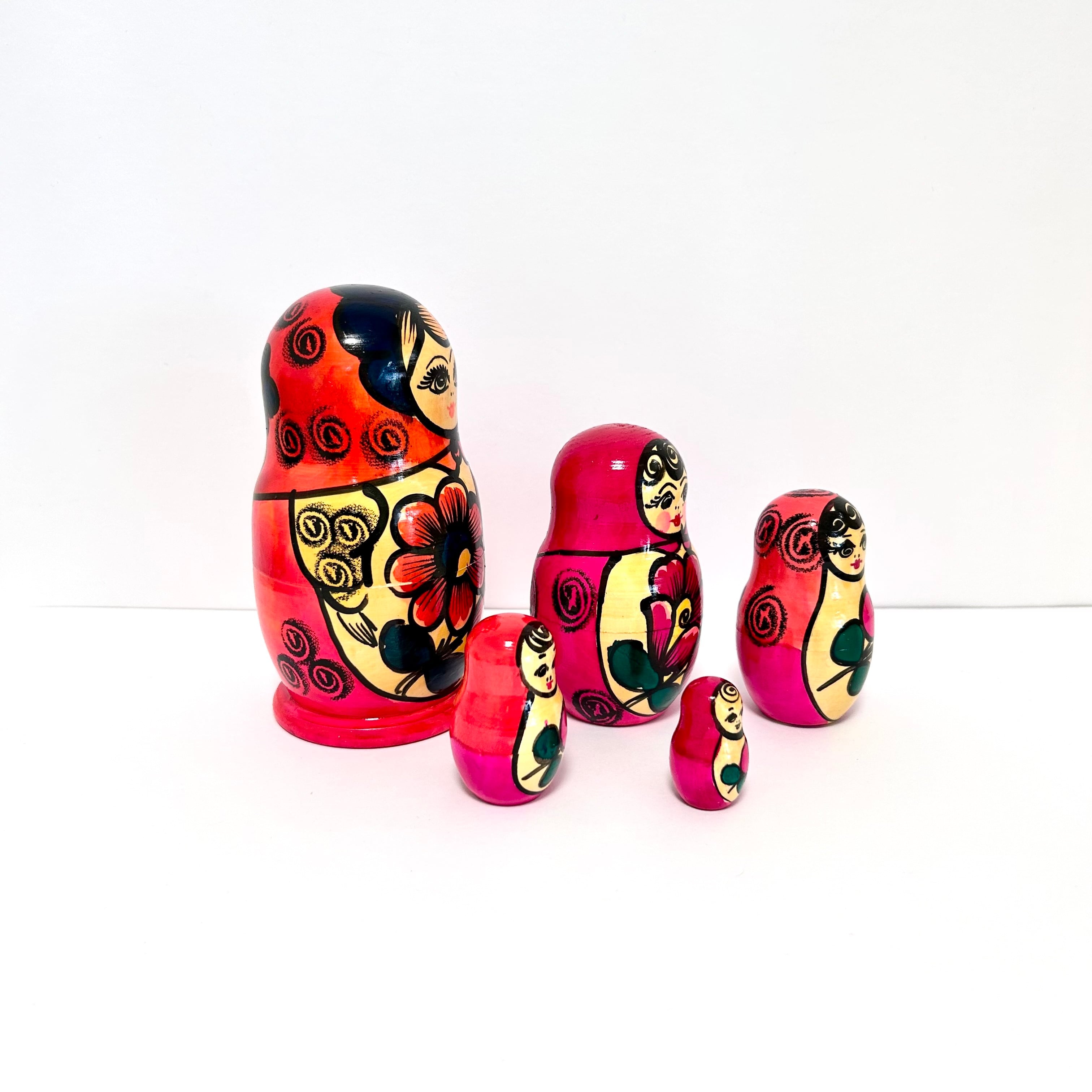 ビンテージ マトリョーシカ 14cm5ピース マイダン