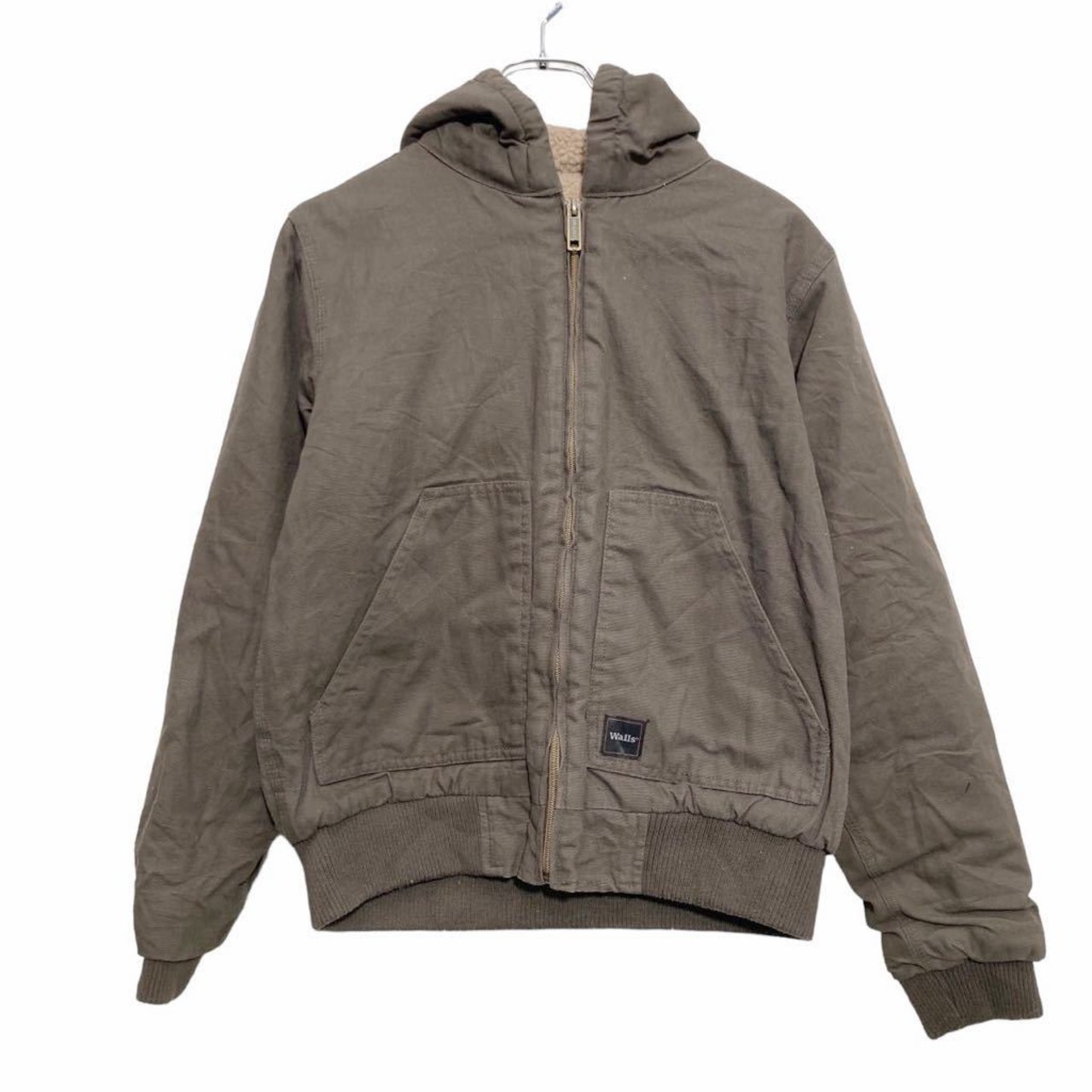 Walls ワーク ジャケット L 160〜 グレーブラウン ウォールズ キッズ 