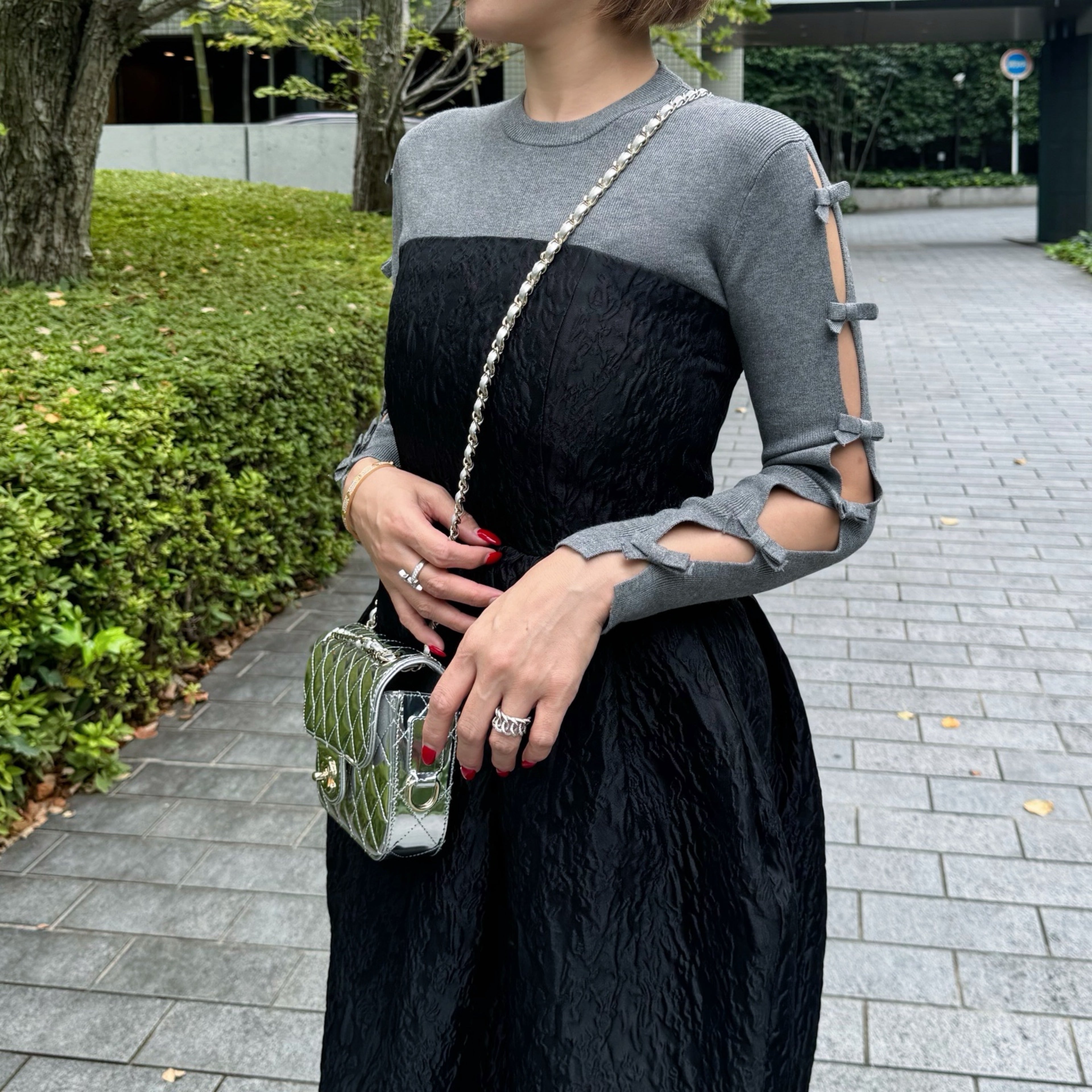 cygne シーニュオープンリボンニット Ariii