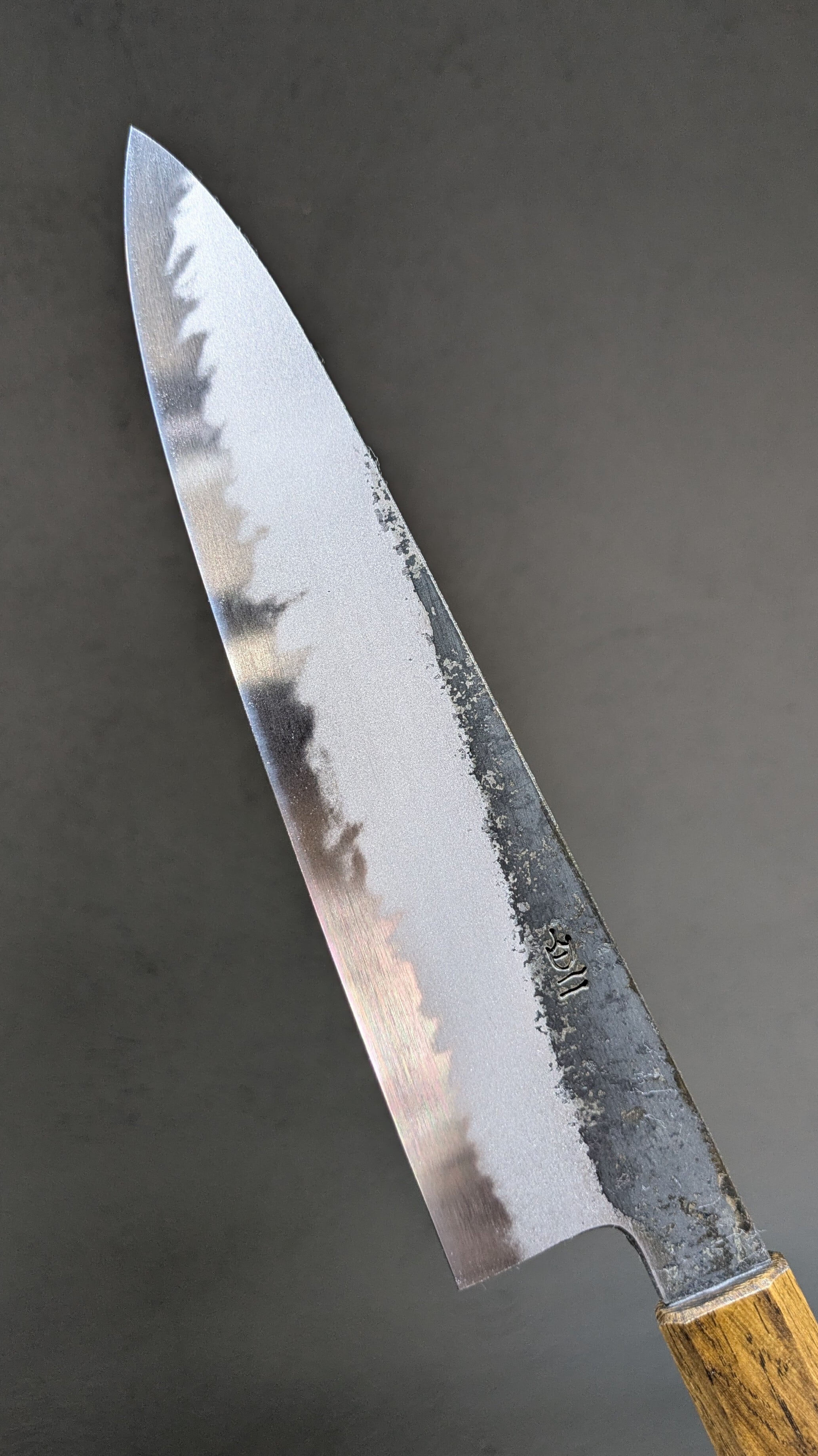 白二 黒打 牛刀 8寸（White Steel #2 Kurouchi Chef's knife 240mm